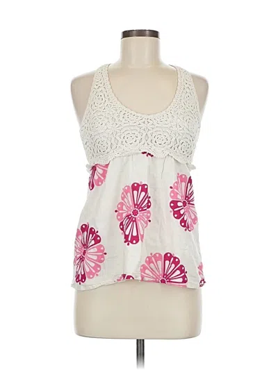 Pre-owned Inc International Concepts Sleeveless Top White Halter Neckline Tops