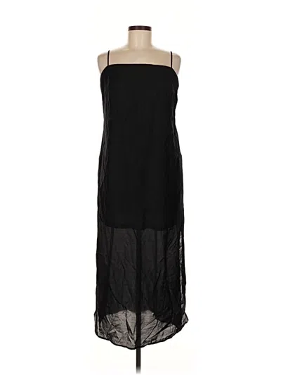 Pre-owned H&m Casual Dress In Black