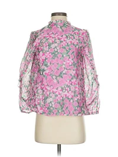 Pre-owned Vineyard Vines 3/4 Sleeve Blouse In Pink