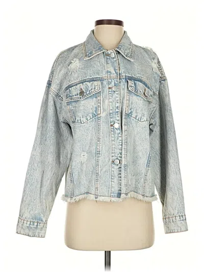 Pre-owned Peach Love Denim Jacket In Blue