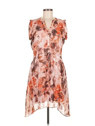 Pre-owned Simply Vera Vera Wang Casual Dress In Orange