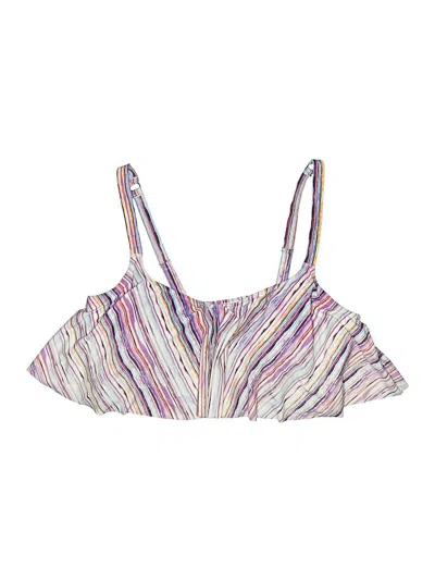 Pre-owned Torrid Swimsuit Top Purple Swimwear