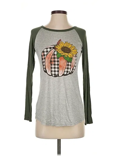 Pre-owned Color Bear 3/4 Sleeve T-shirt In Gray