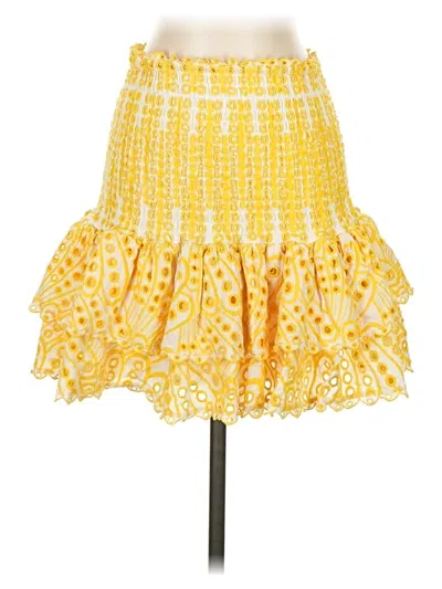 Pre-owned Chicwish Casual Skirt In Yellow