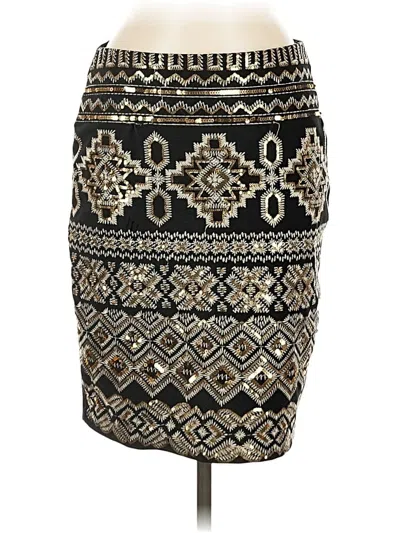 Pre-owned Karen Kane Casual Skirt In Gold