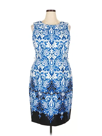 Pre-owned Connected Apparel Cocktail Dress In Blue