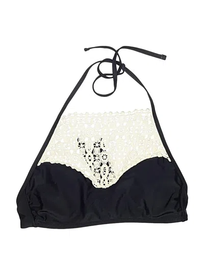 Pre-owned In Mocean Swimsuit Top Black Graphic Pattern Swimwear