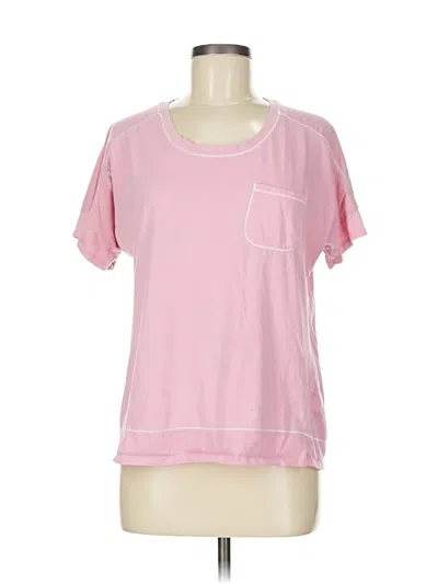 Pre-owned Anne Klein Short Sleeve T-shirt In Pink