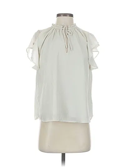 Pre-owned Abercrombie & Fitch Sleeveless Blouse In White