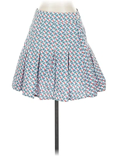 Pre-owned Maeve By Anthropologie Casual Skirt In Blue