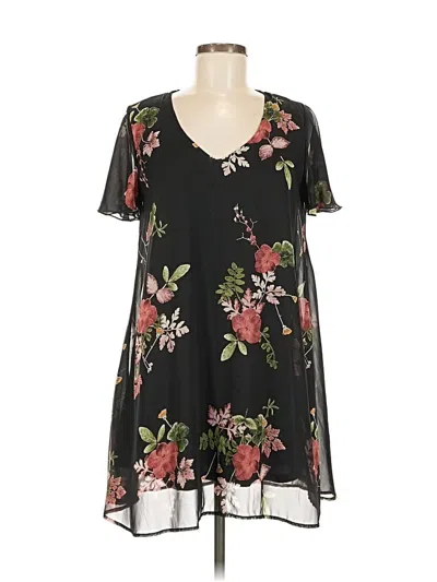 Pre-owned Adrienne Casual Dress In Black
