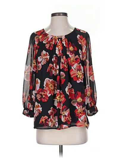 Pre-owned Madewell 3/4 Sleeve Blouse In Black