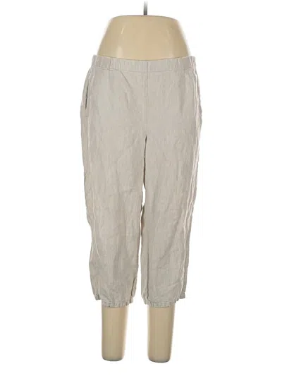 Pre-owned Jjill Linen Pants In Gray