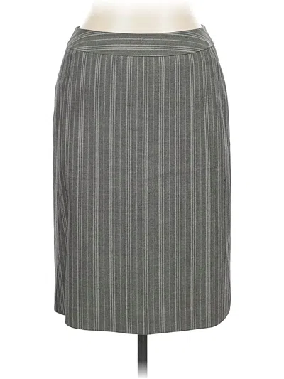 Pre-owned Caslon Formal Skirt In Gray