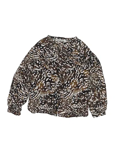 Pre-owned Bella Dahl Kids' Kimono In Brown