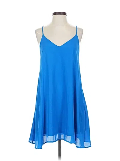 Pre-owned Adrienne Casual Dress In Blue