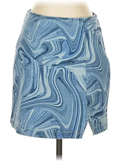 Pre-owned Wild Fable Casual Skirt In Blue