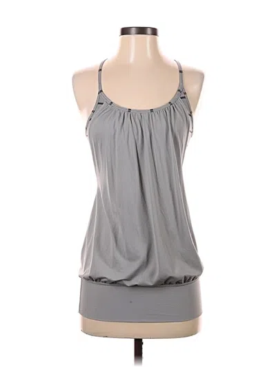 Pre-owned Lululemon Athletica Tank Top Gray Halter Neckline Tops