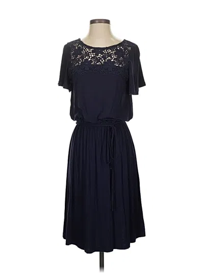 Pre-owned Ann Taylor Loft Casual Dress In Blue