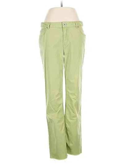 Pre-owned Jjill Casual Pants In Green