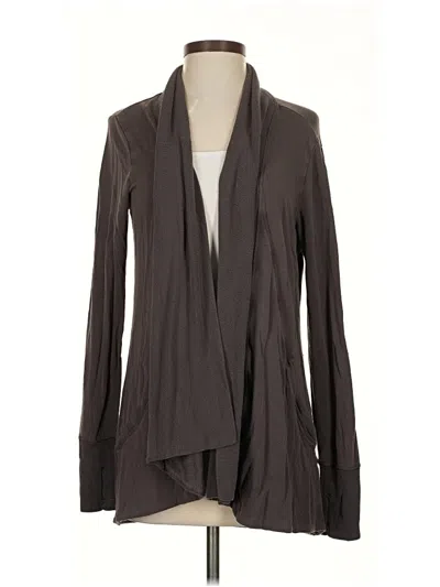 Pre-owned Athleta Cardigan Sweater In Gray