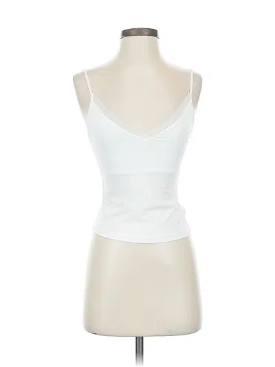 Pre-owned Zara Tank Top White Strapless Neckline Tops