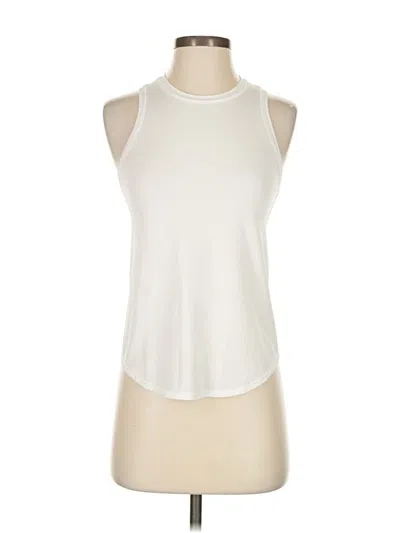 Pre-owned Lululemon Athletica Sleeveless T-shirt In White