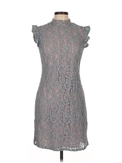 Pre-owned Tahari Cocktail Dress In Gray