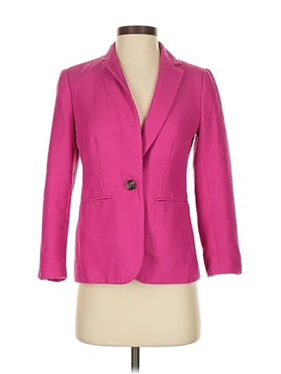 Pre-owned Ann Taylor Blazer Jacket In Pink