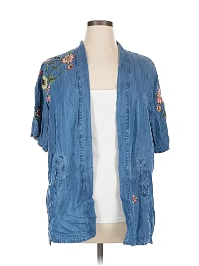 Pre-owned Style & Co Kimono In Blue