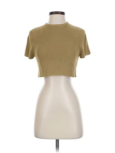 Pre-owned Dissh Short Sleeve T-shirt In Brown