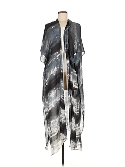 Pre-owned Michelle Jonas Kimono In Blue