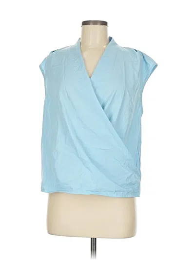 Pre-owned Unbranded Sleeveless Blouse In Blue
