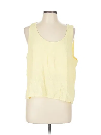 Pre-owned Everlane Sleeveless Top Yellow Scoop Neck Tops