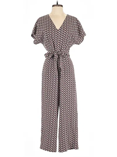 Pre-owned Boden Jumpsuit In Burgundy