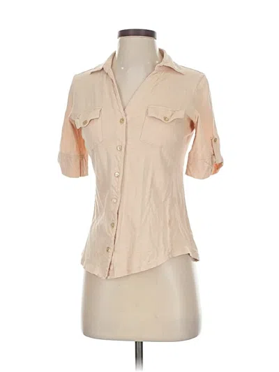 Pre-owned New Directions Short Sleeve Blouse In Brown