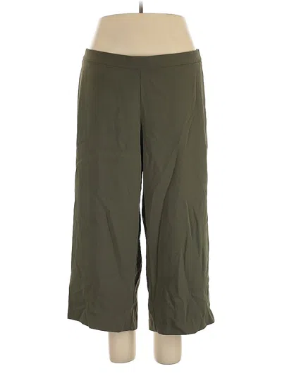 Pre-owned Lands' End Active Pants In Green