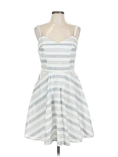 Pre-owned Jun & Ivy Casual Dress In White