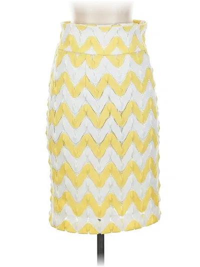 Pre-owned Tahari By Asl Casual Skirt In Yellow