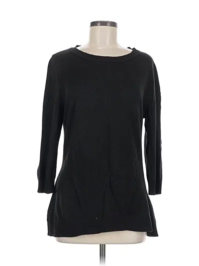 Pre-owned New York And Company Pullover Sweater In Black