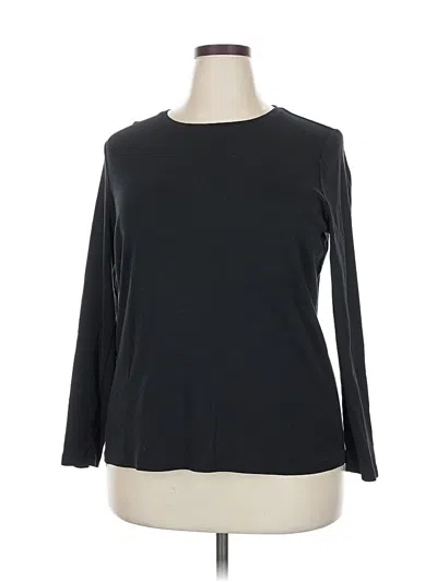 Pre-owned Talbots 3/4 Sleeve T-shirt In Black