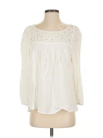 Pre-owned Joie 3/4 Sleeve Blouse In White