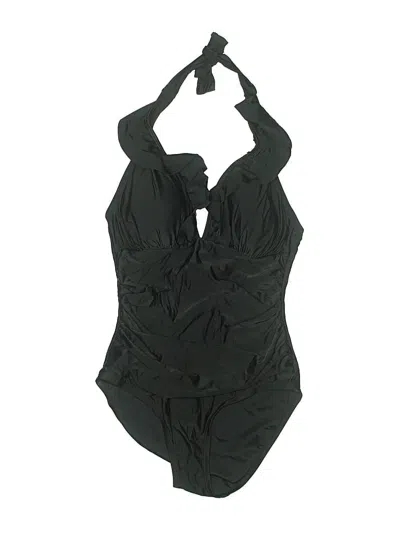 Pre-owned Ellen Tracy One Piece Swimsuit In Black