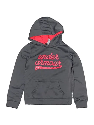 Pre-owned Under Armour Kids' Pullover Hoodie In Gray