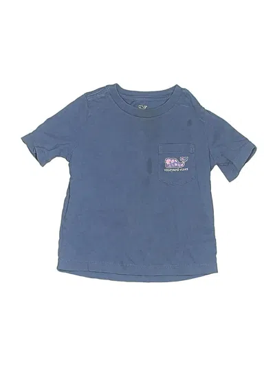Pre-owned Vineyard Vines Kids' Short Sleeve T-shirt In Blue