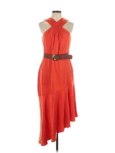 Donna Karan Casual Dress In Red