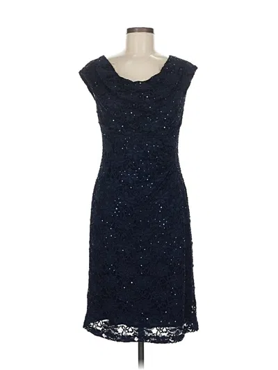 Pre-owned Connected Apparel Cocktail Dress In Blue