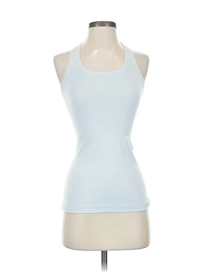 Pre-owned Lululemon Athletica Tank Top Blue Halter Neckline Tops