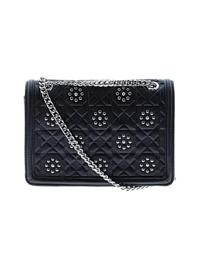 Pre-owned Brighton Leather Crossbody Bag In Black