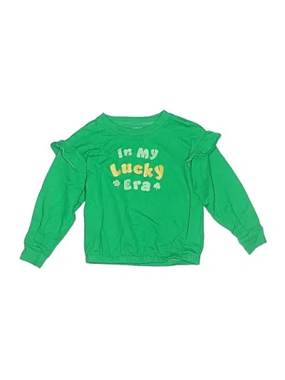 Pre-owned Child Of Mine By Carter's Kids' Long Sleeve T-shirt In Green